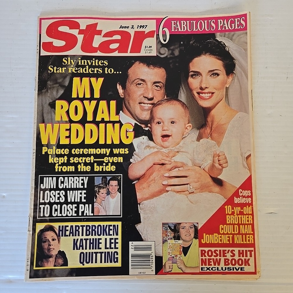 Star tabloid June 3, 1997 Sylvester Stallone‎ Cybill Shepherd Marc Summers